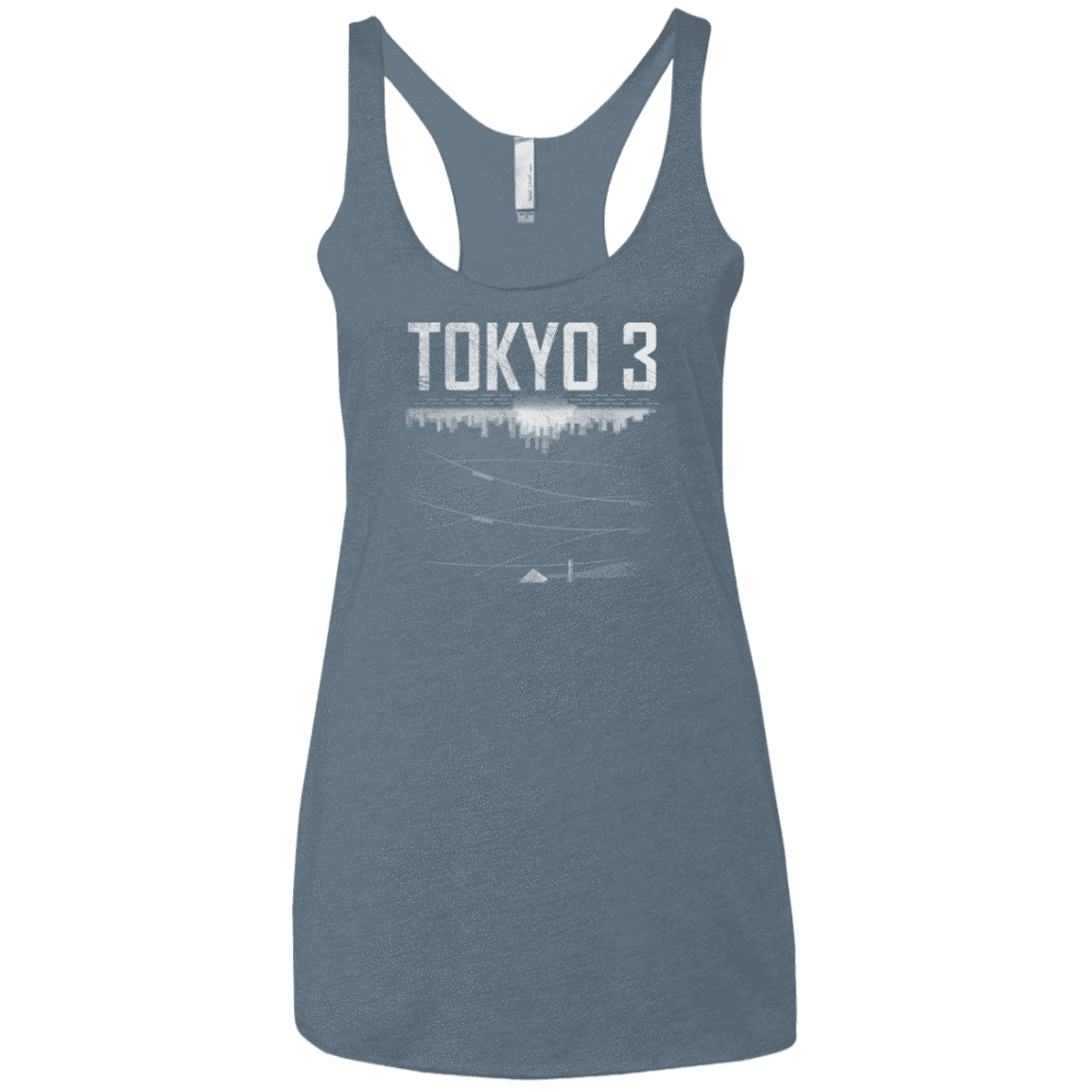 T-Shirts Indigo / X-Small Tokyo 3 Women's Triblend Racerback Tank
