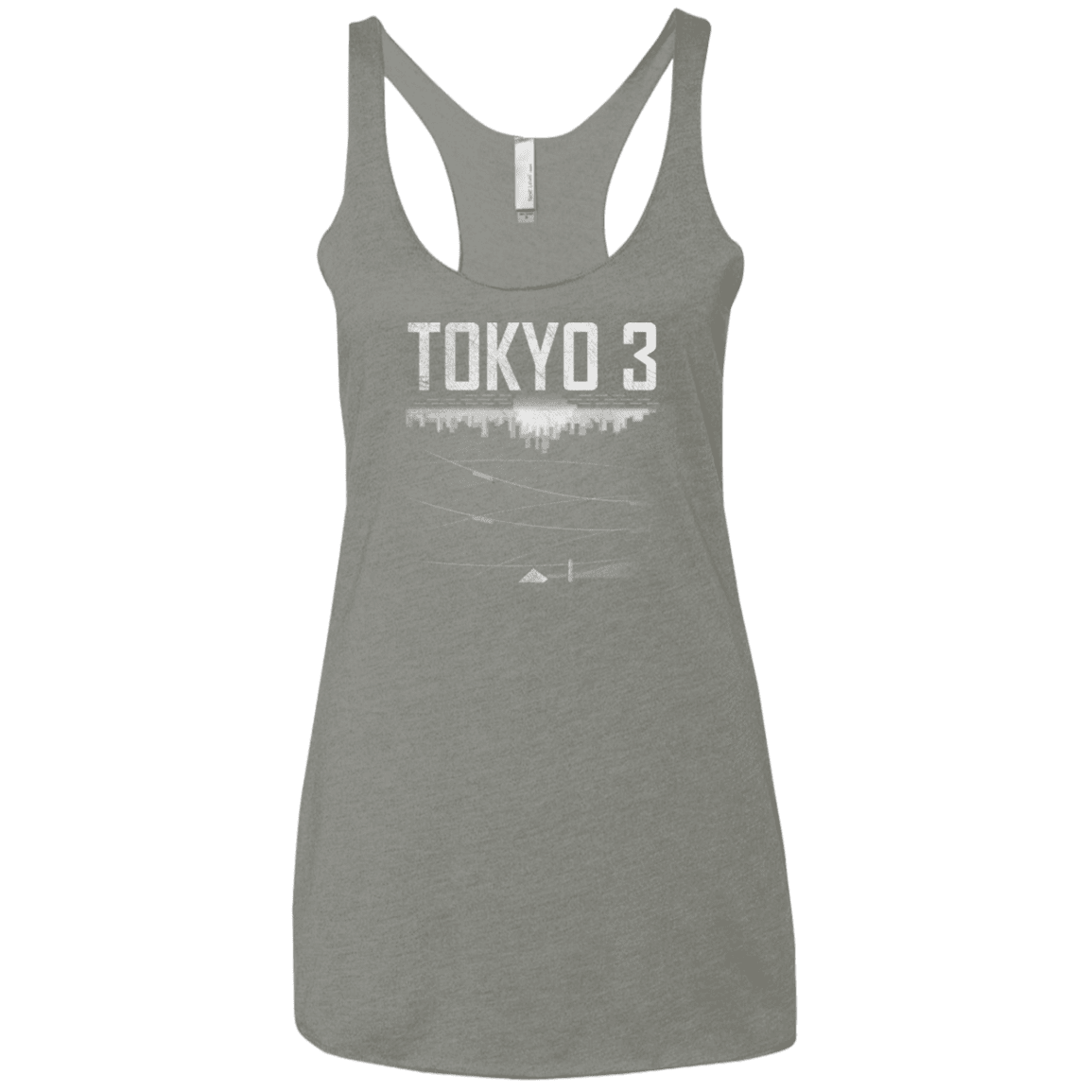 T-Shirts Venetian Grey / X-Small Tokyo 3 Women's Triblend Racerback Tank