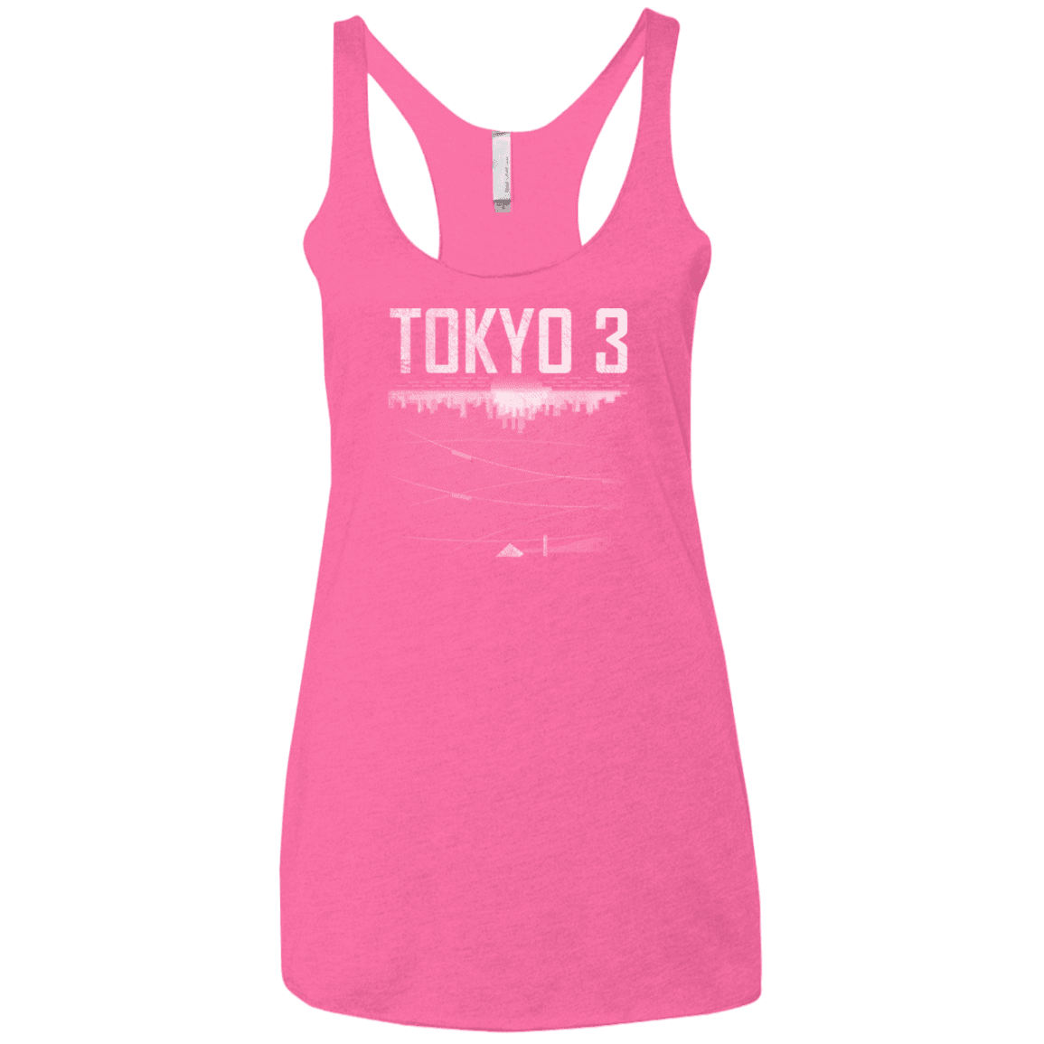 T-Shirts Vintage Pink / X-Small Tokyo 3 Women's Triblend Racerback Tank