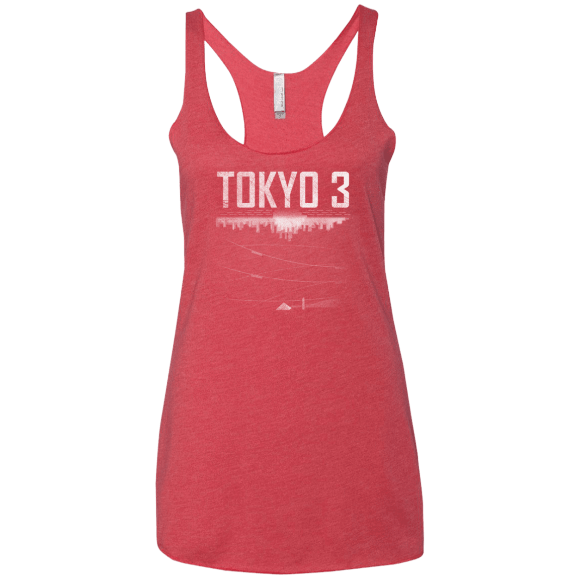 T-Shirts Vintage Red / X-Small Tokyo 3 Women's Triblend Racerback Tank