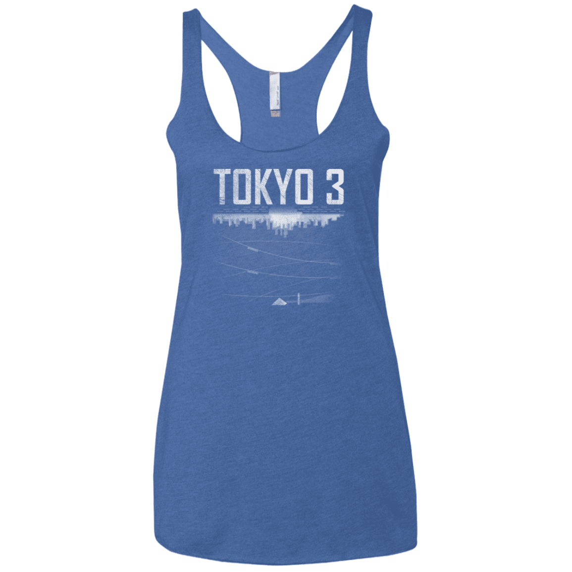 T-Shirts Vintage Royal / X-Small Tokyo 3 Women's Triblend Racerback Tank
