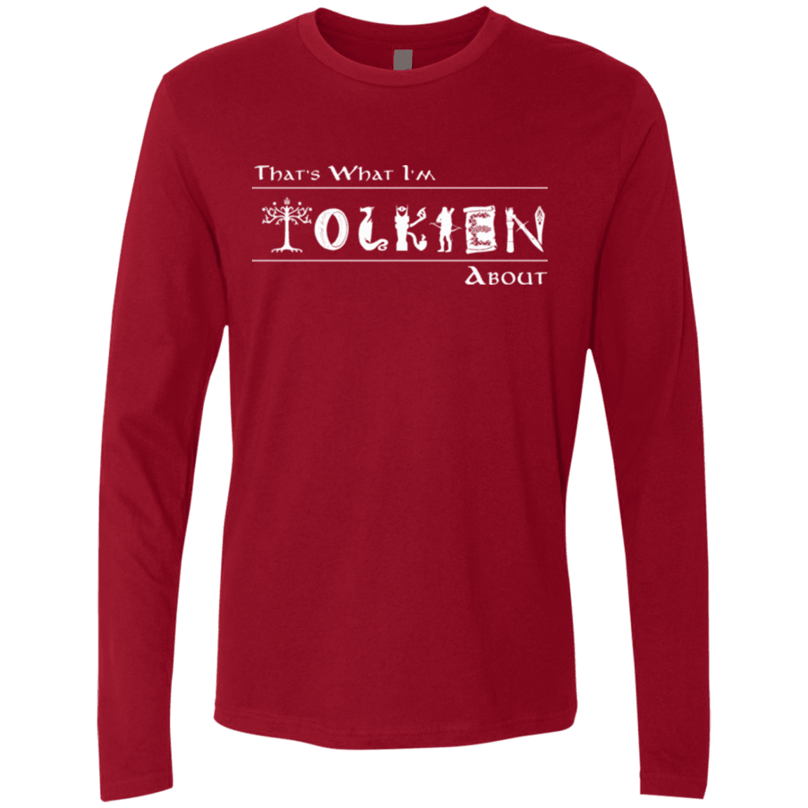 T-Shirts Cardinal / Small Tolkien About Men's Premium Long Sleeve