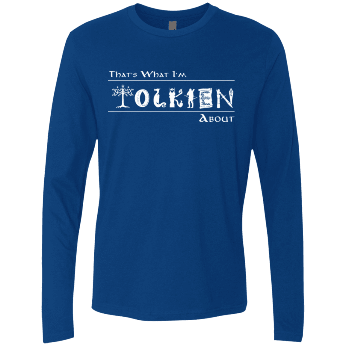 T-Shirts Royal / Small Tolkien About Men's Premium Long Sleeve