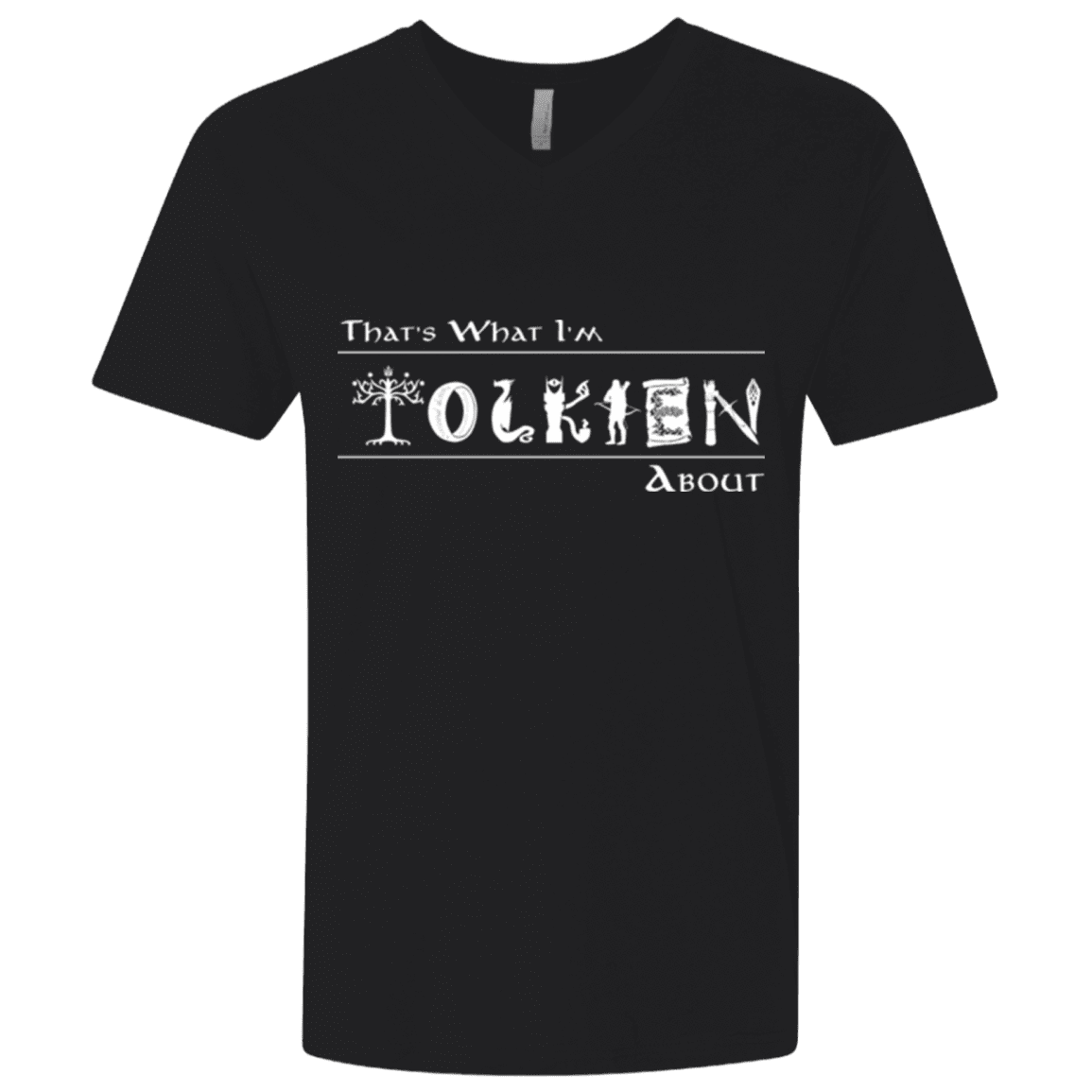 T-Shirts Black / X-Small Tolkien About Men's Premium V-Neck