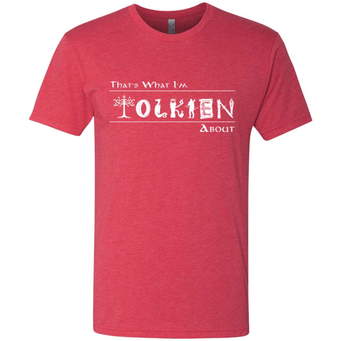 T-Shirts Vintage Red / Small Tolkien About Men's Triblend T-Shirt