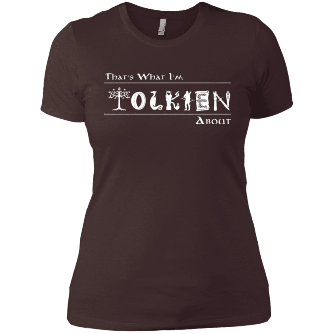 T-Shirts Dark Chocolate / X-Small Tolkien About Women's Premium T-Shirt