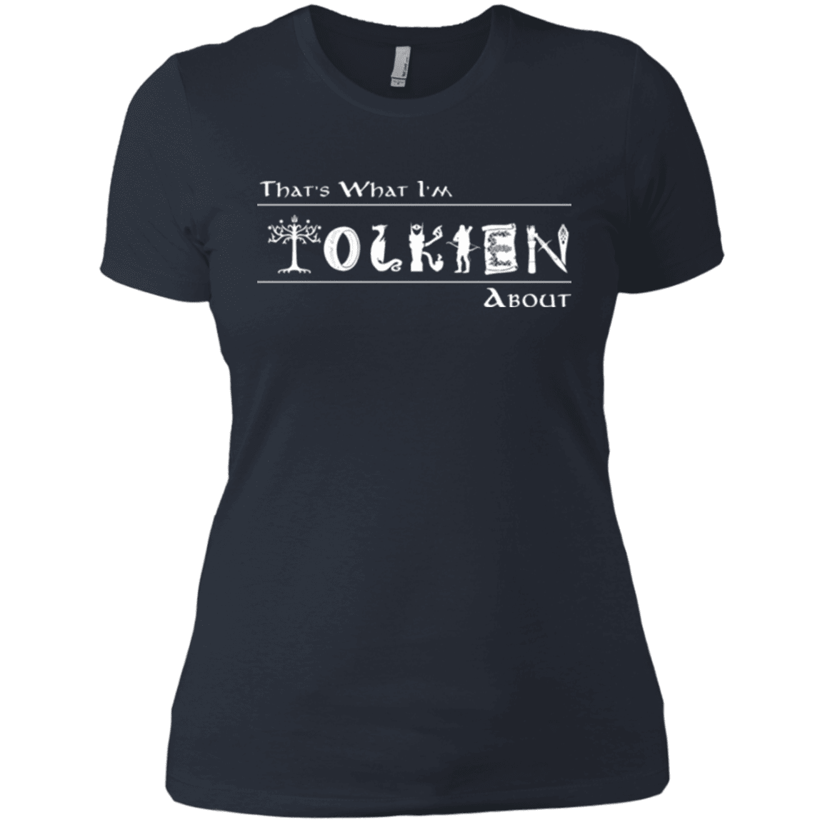 T-Shirts Indigo / X-Small Tolkien About Women's Premium T-Shirt