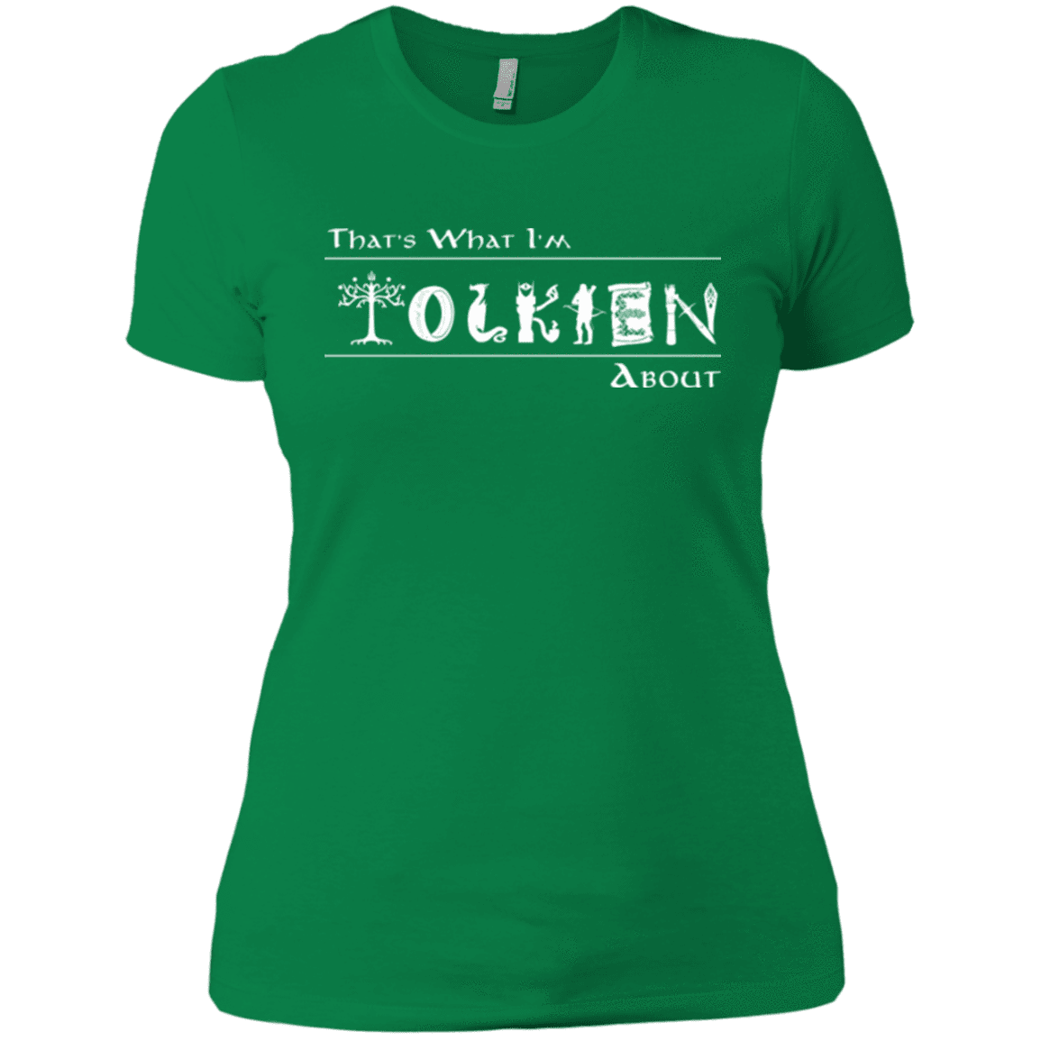 T-Shirts Kelly Green / X-Small Tolkien About Women's Premium T-Shirt