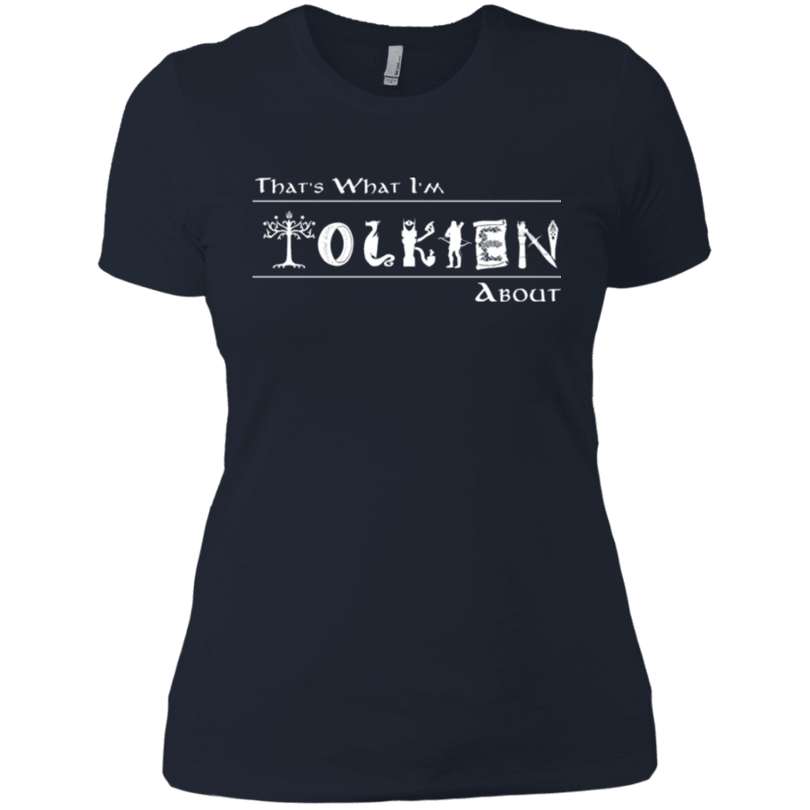 T-Shirts Midnight Navy / X-Small Tolkien About Women's Premium T-Shirt
