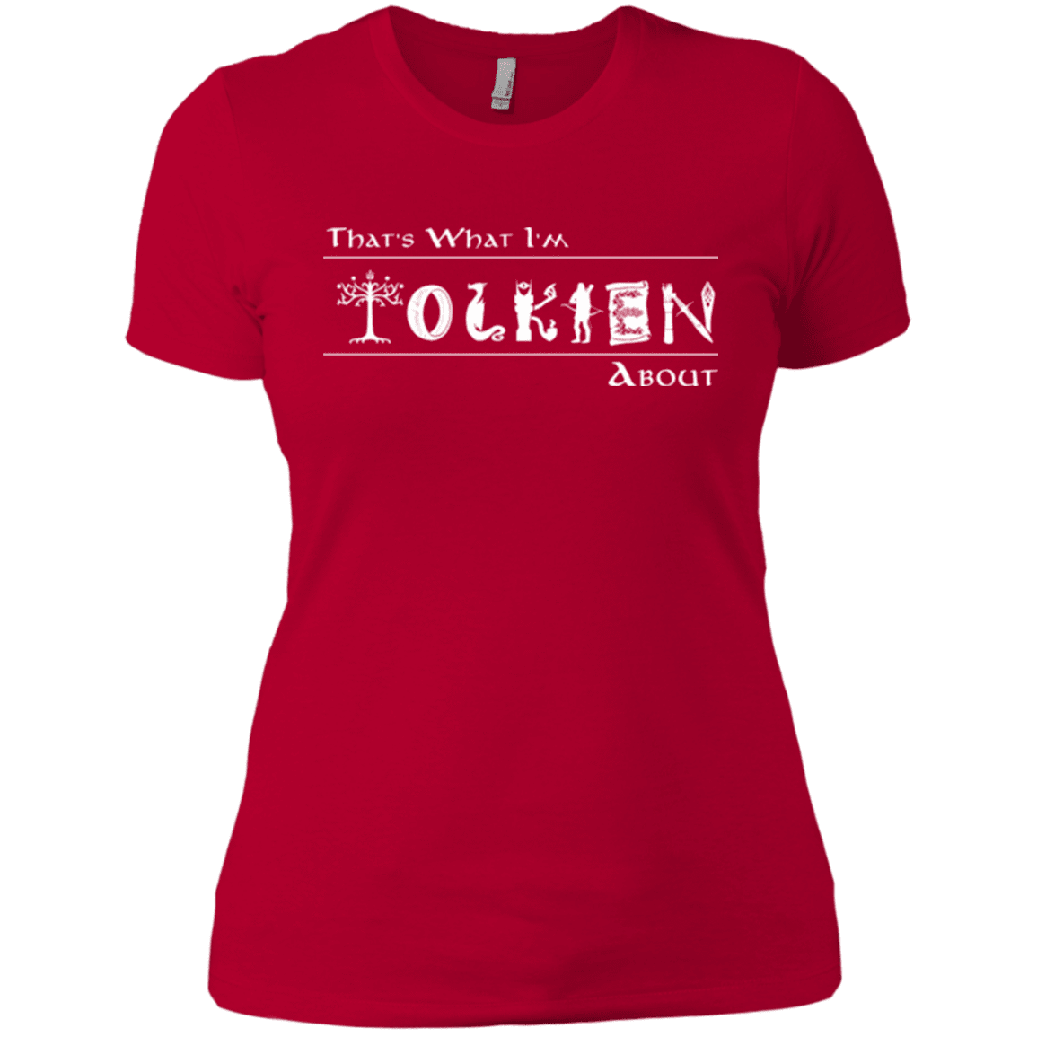 T-Shirts Red / X-Small Tolkien About Women's Premium T-Shirt