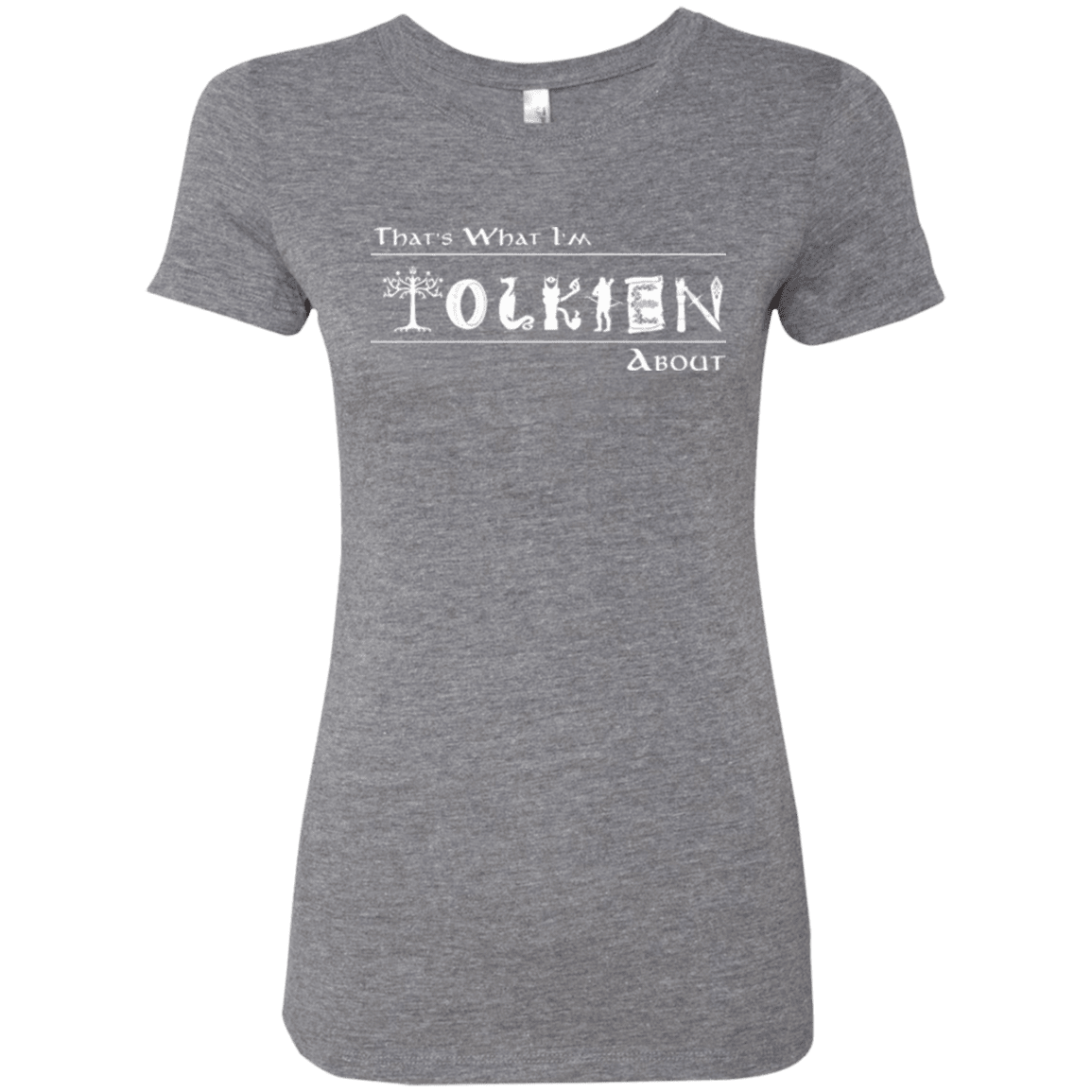 T-Shirts Premium Heather / Small Tolkien About Women's Triblend T-Shirt