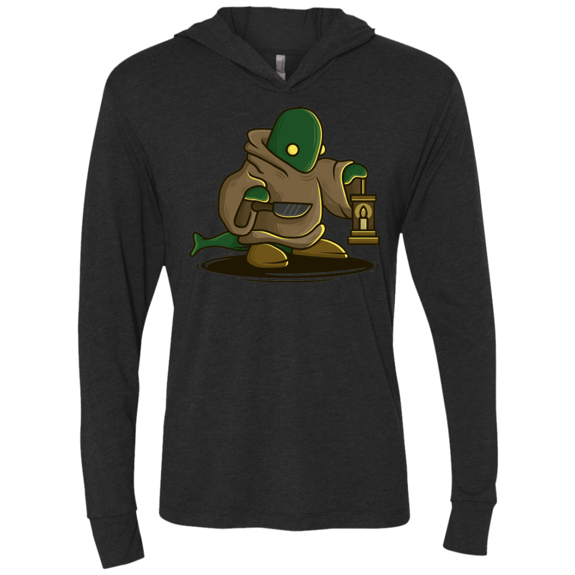 T-Shirts Vintage Black / X-Small Tomberi Triblend Long Sleeve Hoodie Tee