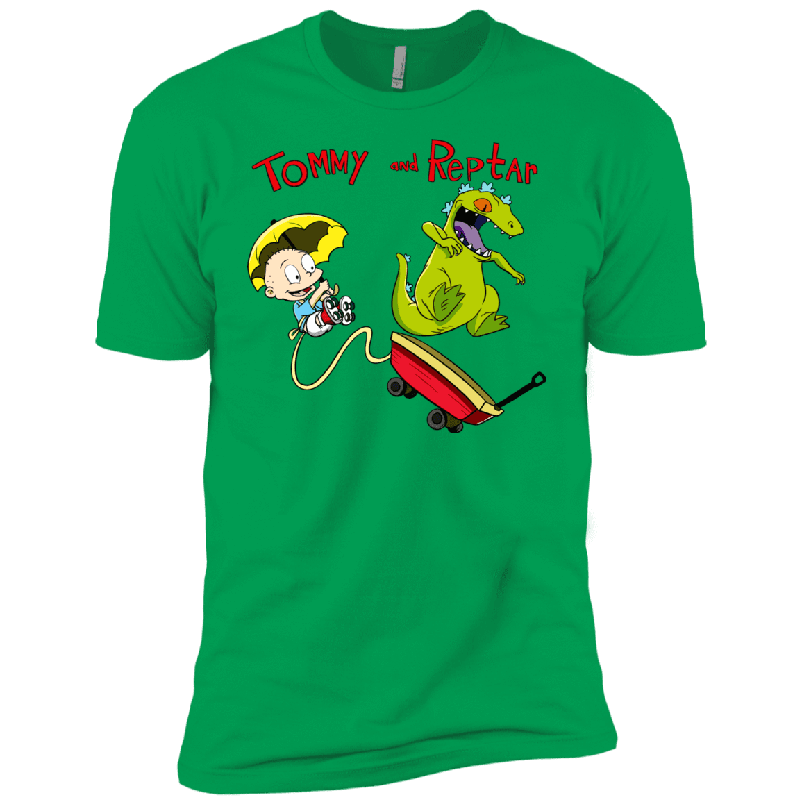 T-Shirts Kelly Green / YXS Tommy and Reptar Boys Premium T-Shirt