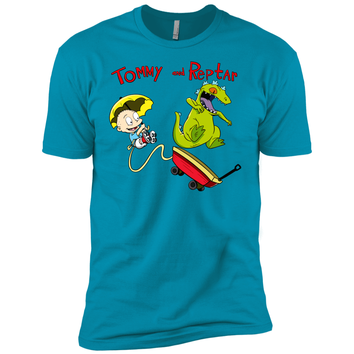 T-Shirts Turquoise / YXS Tommy and Reptar Boys Premium T-Shirt