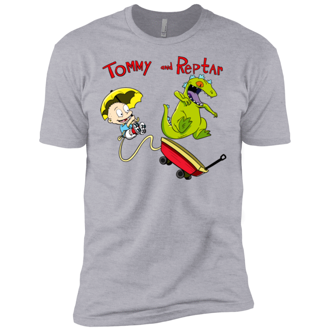 T-Shirts Heather Grey / X-Small Tommy and Reptar Men's Premium T-Shirt