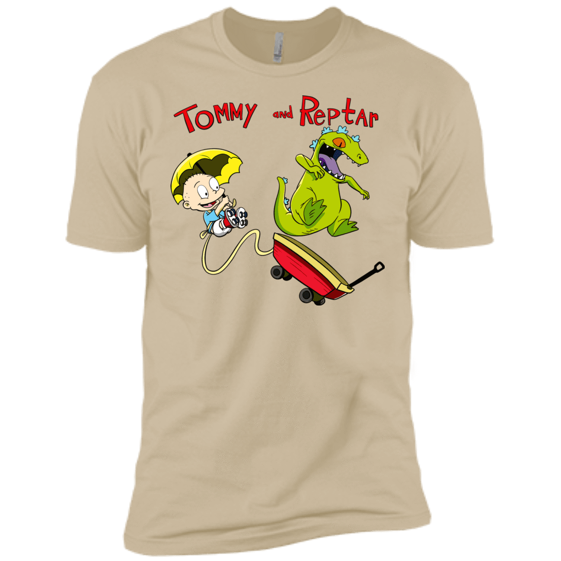 T-Shirts Sand / X-Small Tommy and Reptar Men's Premium T-Shirt