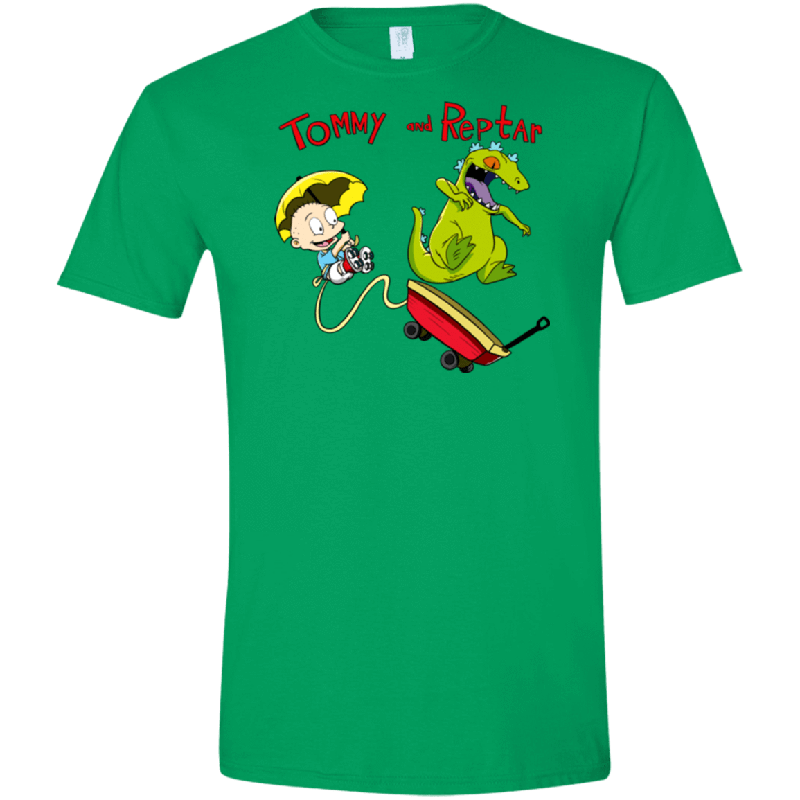 T-Shirts Irish Green / S Tommy and Reptar Men's Semi-Fitted Softstyle