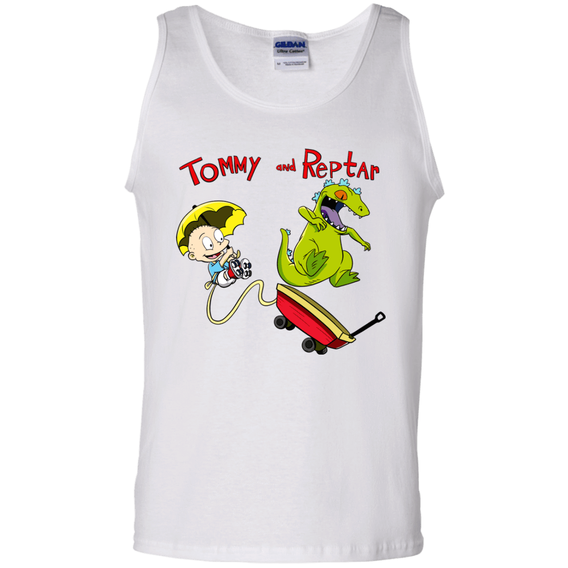 T-Shirts White / S Tommy and Reptar Men's Tank Top