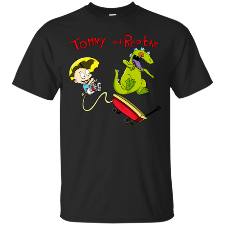 T-Shirts Black / S Tommy and Reptar T-Shirt