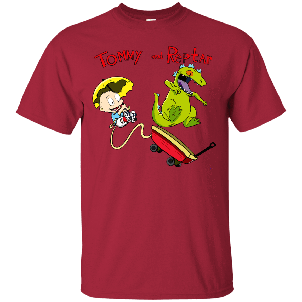 T-Shirts Cardinal / S Tommy and Reptar T-Shirt
