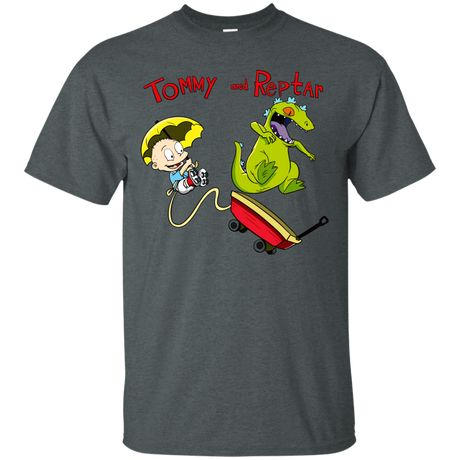 T-Shirts Dark Heather / S Tommy and Reptar T-Shirt