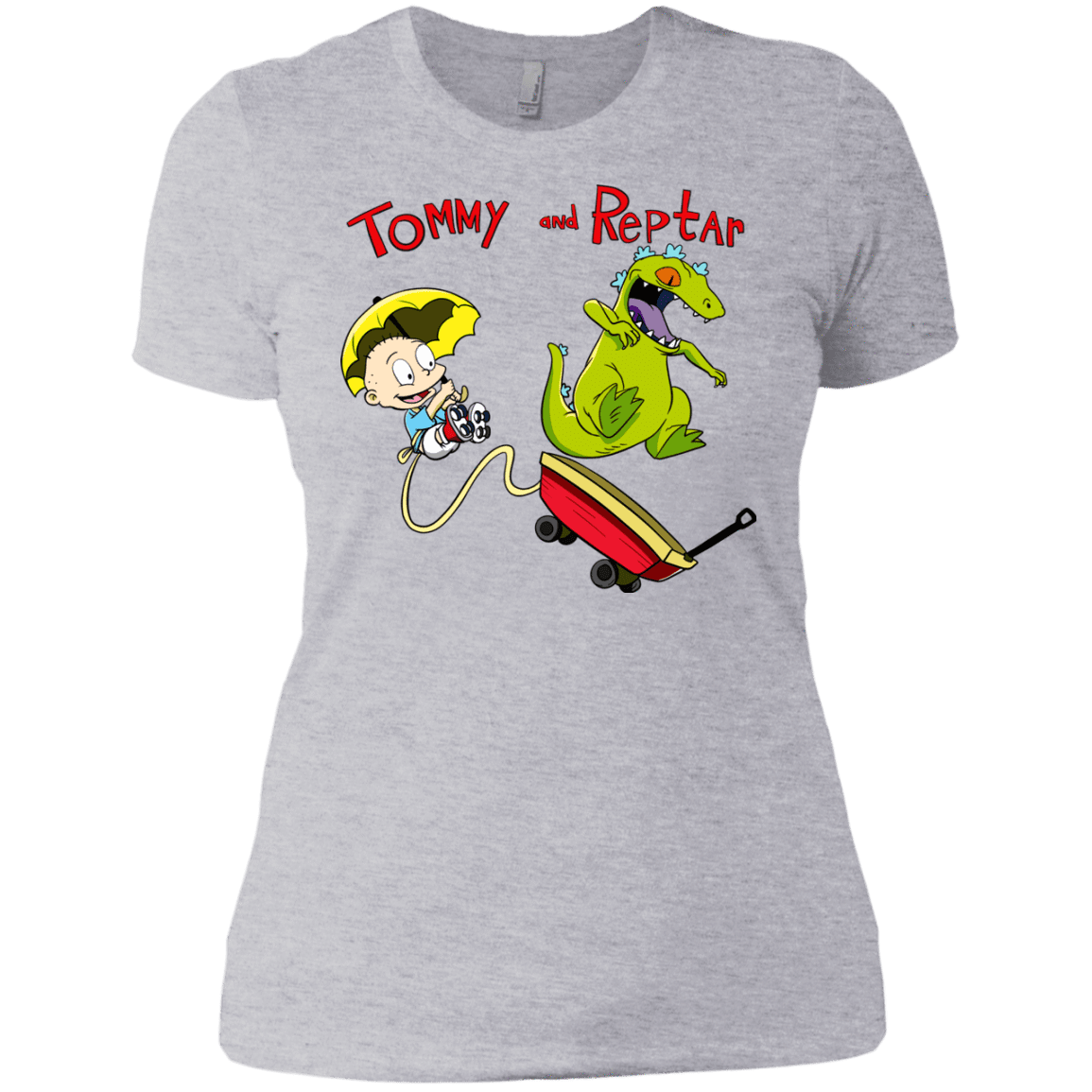 T-Shirts Heather Grey / X-Small Tommy and Reptar Women's Premium T-Shirt