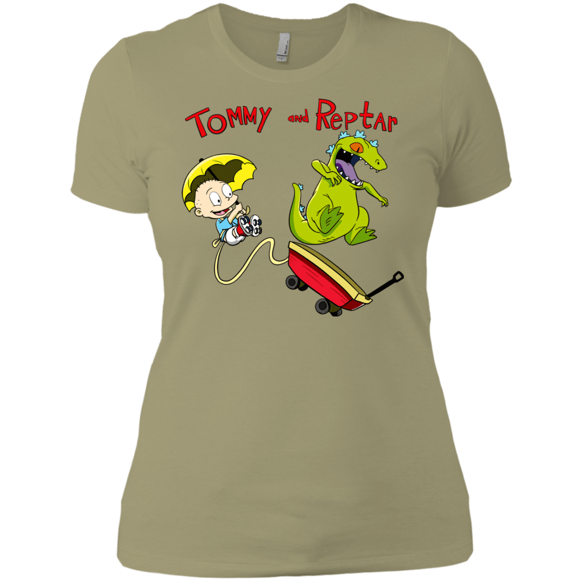 T-Shirts Light Olive / X-Small Tommy and Reptar Women's Premium T-Shirt