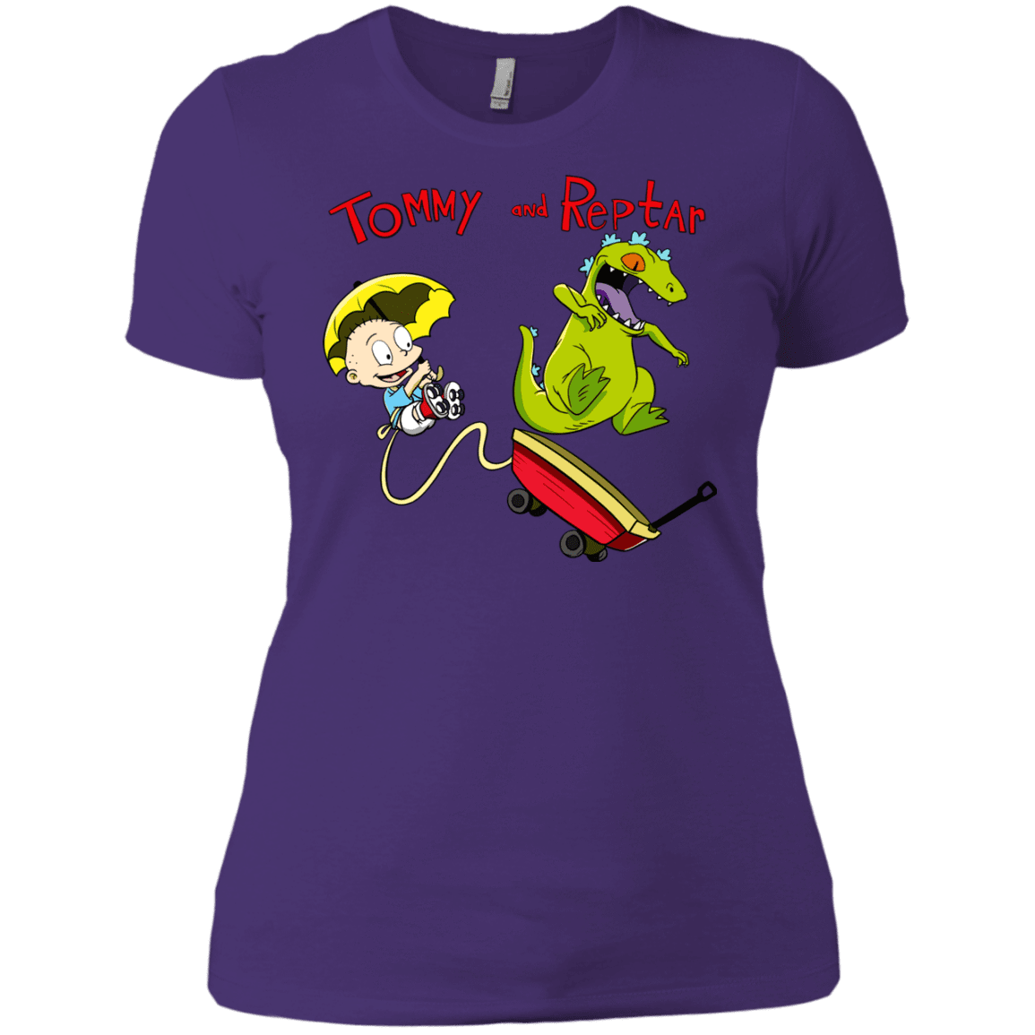 T-Shirts Purple Rush/ / X-Small Tommy and Reptar Women's Premium T-Shirt