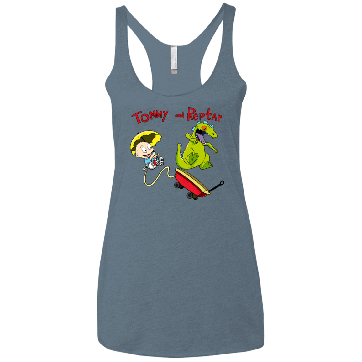 Tommy and Reptar Women's Triblend Racerback Tank