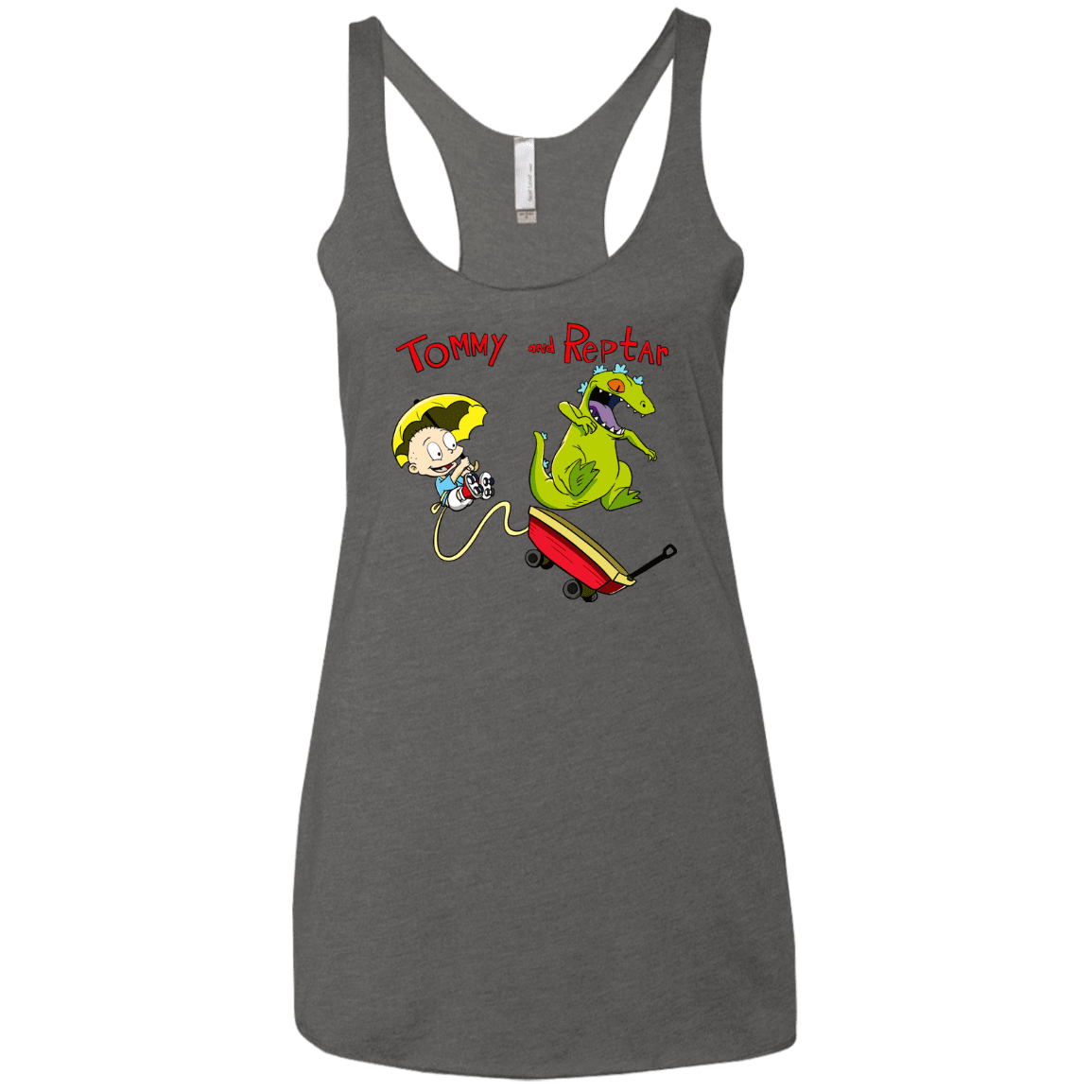 T-Shirts Premium Heather / X-Small Tommy and Reptar Women's Triblend Racerback Tank