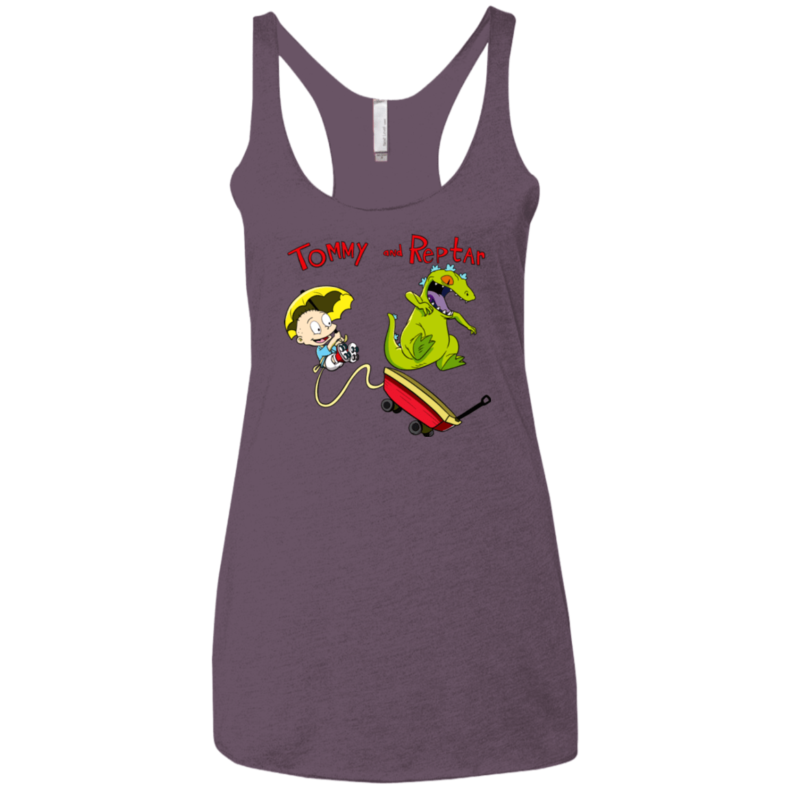 Tommy and Reptar Women's Triblend Racerback Tank