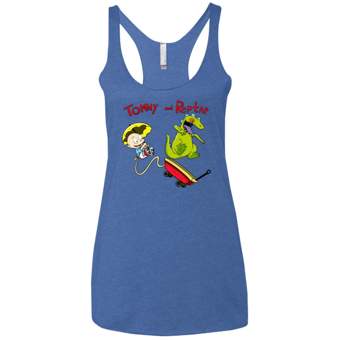 Tommy and Reptar Women's Triblend Racerback Tank