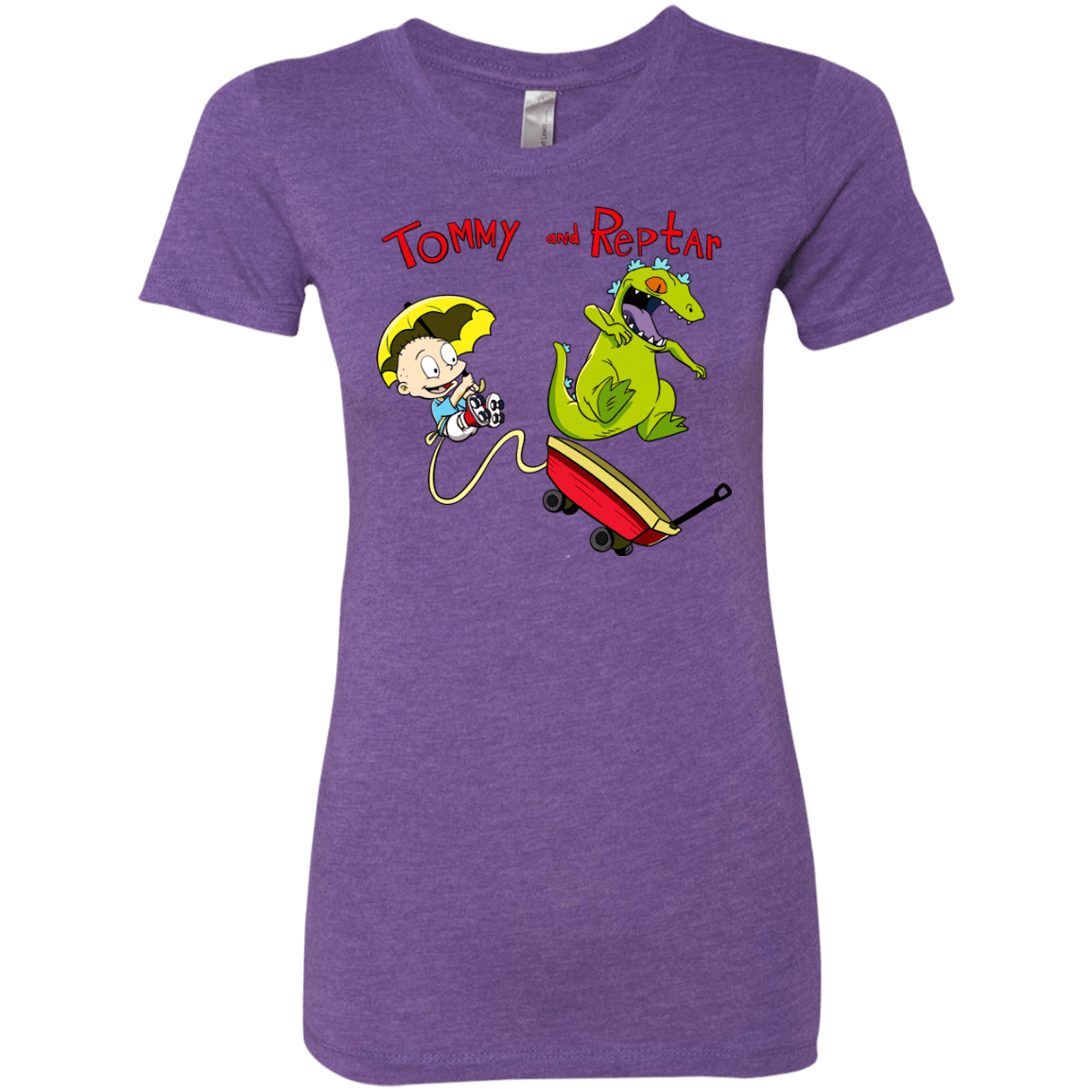 T-Shirts Purple Rush / S Tommy and Reptar Women's Triblend T-Shirt
