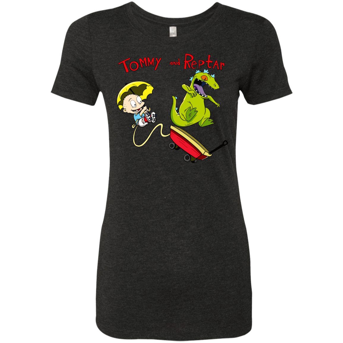 T-Shirts Vintage Black / S Tommy and Reptar Women's Triblend T-Shirt