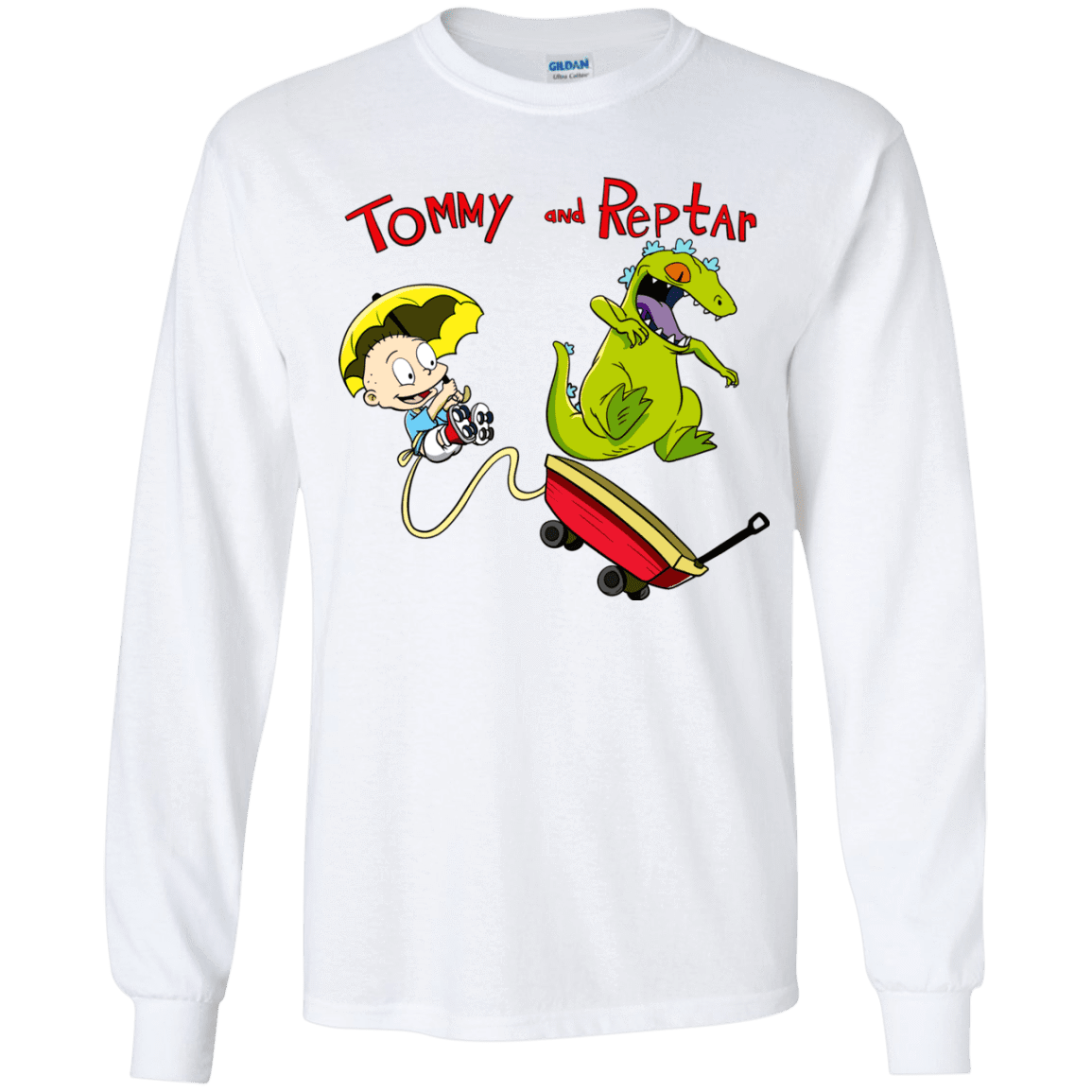 T-Shirts White / YS Tommy and Reptar Youth Long Sleeve T-Shirt