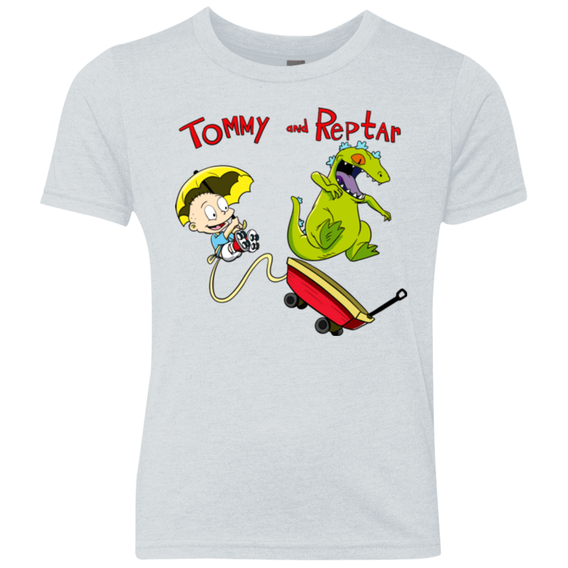 Tommy and Reptar Youth Triblend T-Shirt