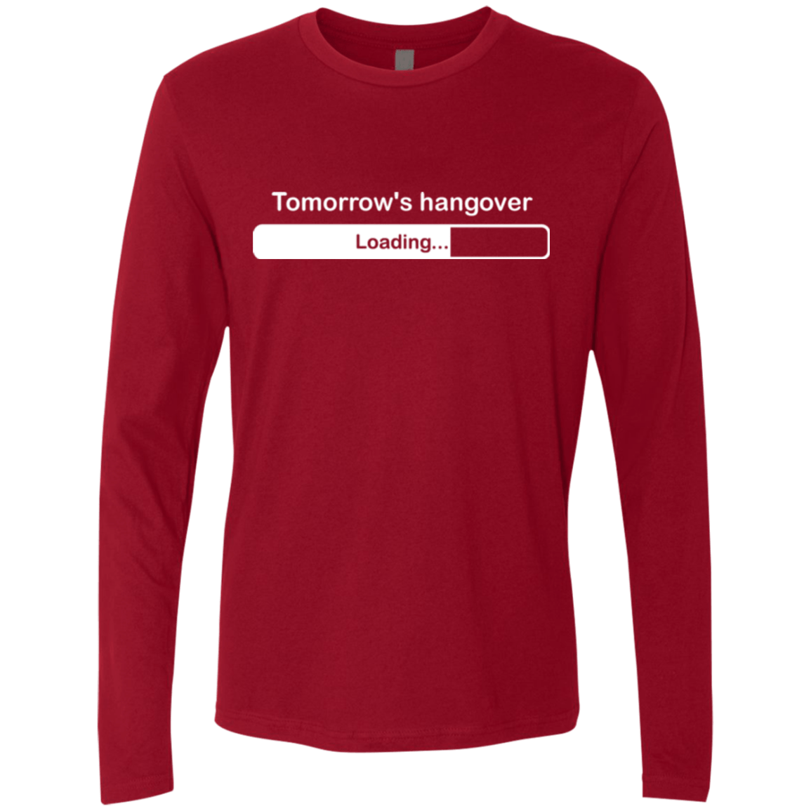 T-Shirts Cardinal / Small Tomorrow's hangover Men's Premium Long Sleeve
