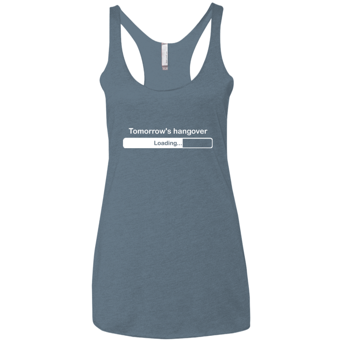 T-Shirts Indigo / X-Small Tomorrow's hangover Women's Triblend Racerback Tank