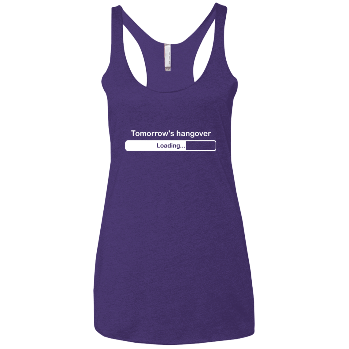 T-Shirts Purple / X-Small Tomorrow's hangover Women's Triblend Racerback Tank