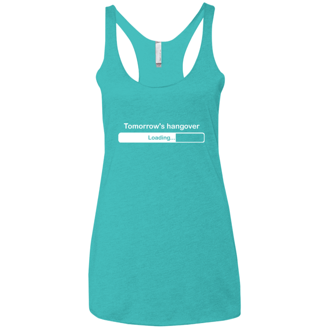 T-Shirts Tahiti Blue / X-Small Tomorrow's hangover Women's Triblend Racerback Tank