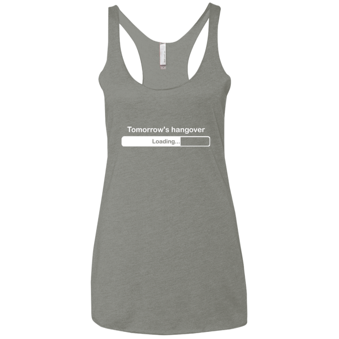 T-Shirts Venetian Grey / X-Small Tomorrow's hangover Women's Triblend Racerback Tank