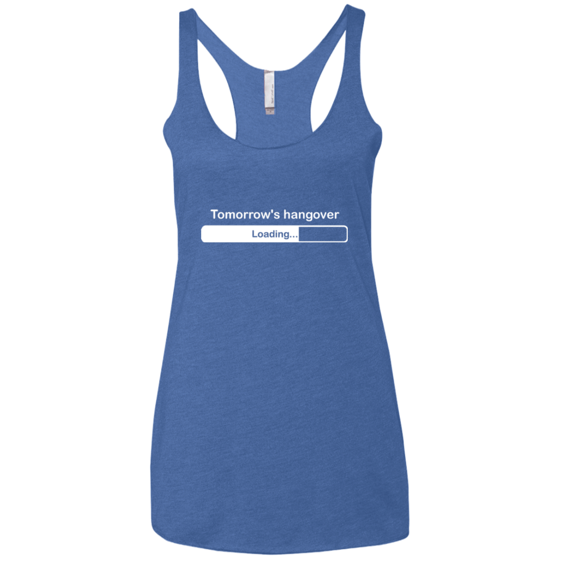 T-Shirts Vintage Royal / X-Small Tomorrow's hangover Women's Triblend Racerback Tank
