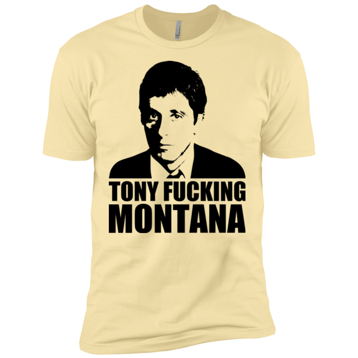 T-Shirts Banana Cream / X-Small Tony Fucking Montana Men's Premium T-Shirt