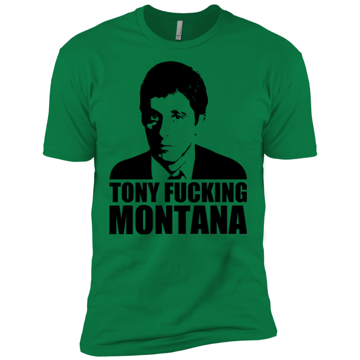 T-Shirts Kelly Green / X-Small Tony Fucking Montana Men's Premium T-Shirt