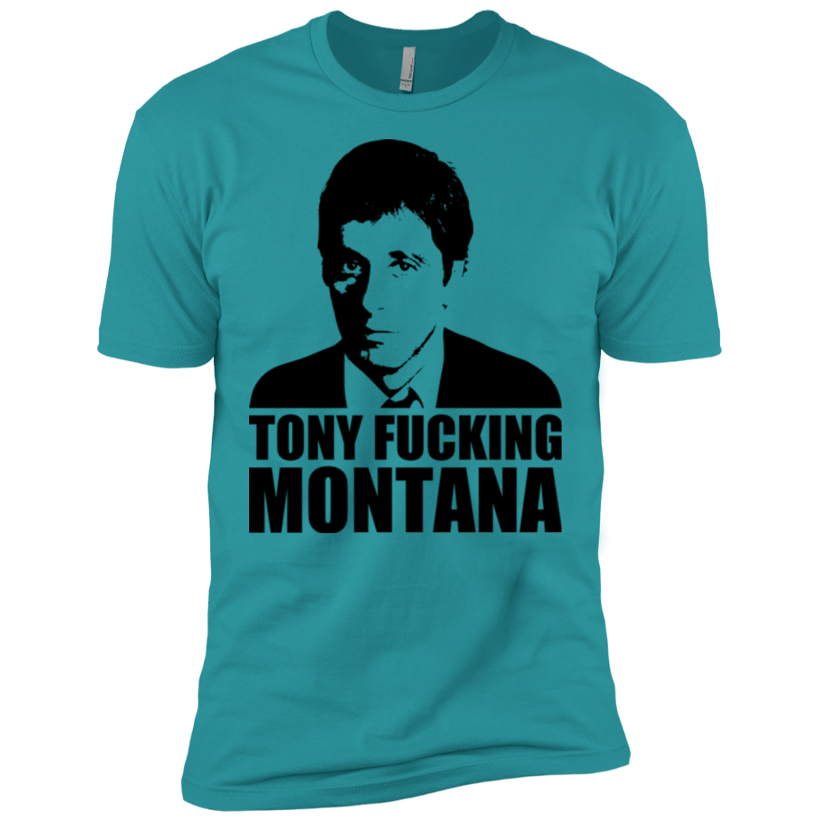 T-Shirts Tahiti Blue / X-Small Tony Fucking Montana Men's Premium T-Shirt