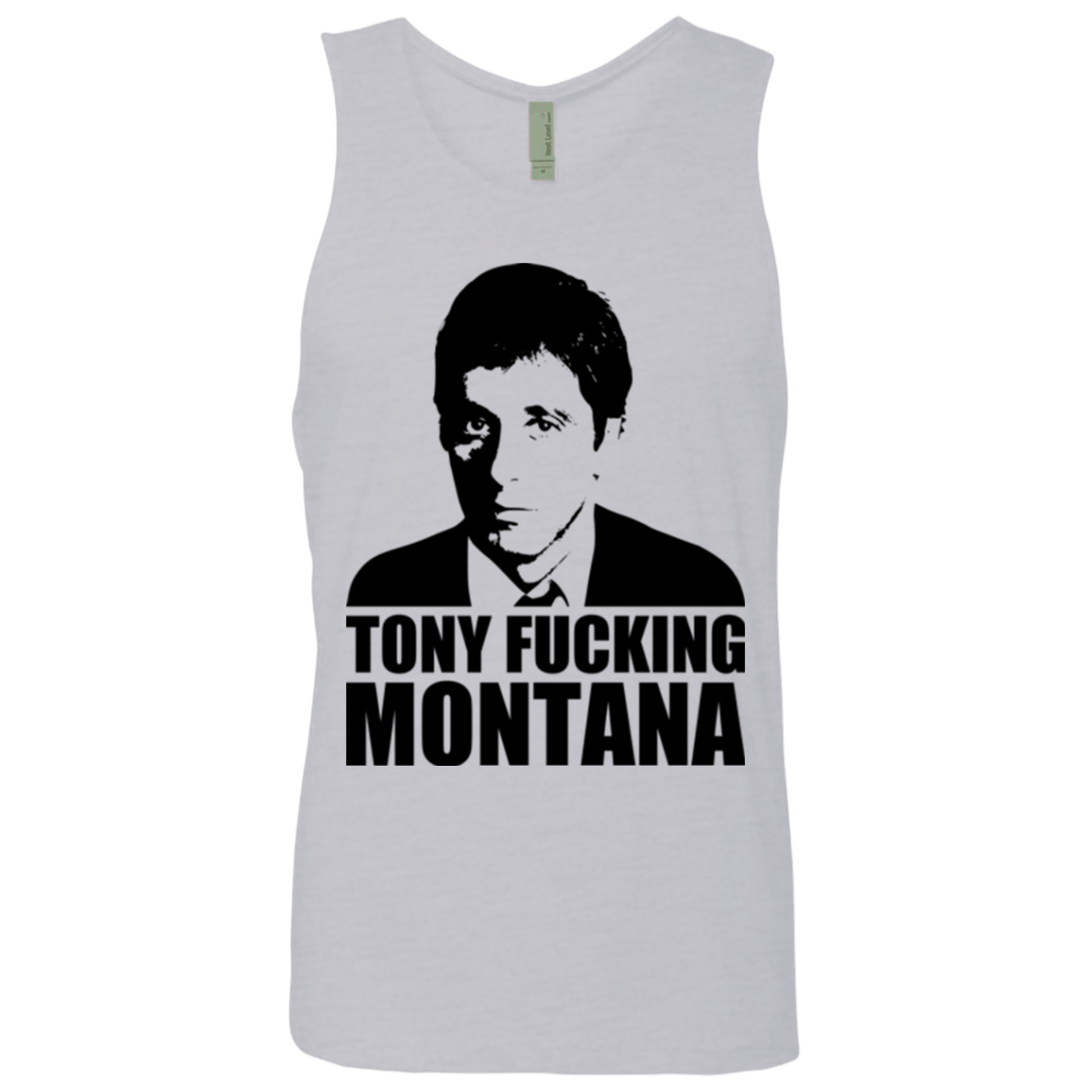 T-Shirts Heather Grey / Small Tony Fucking Montana Men's Premium Tank Top