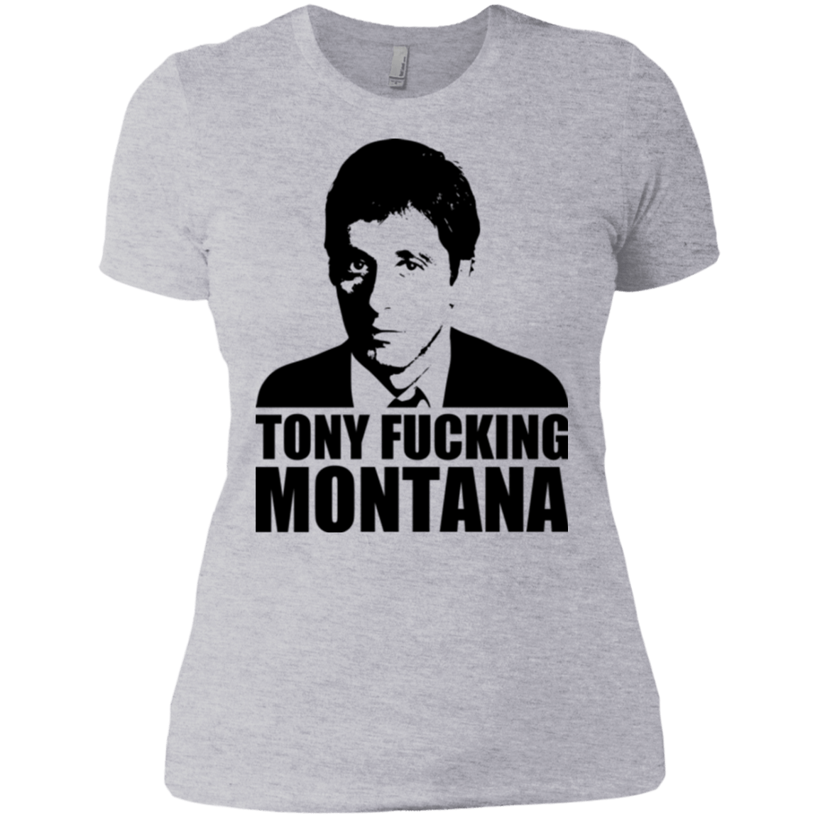 T-Shirts Heather Grey / X-Small Tony Fucking Montana Women's Premium T-Shirt
