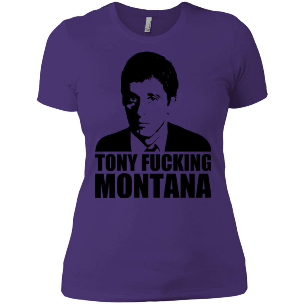 T-Shirts Purple / X-Small Tony Fucking Montana Women's Premium T-Shirt