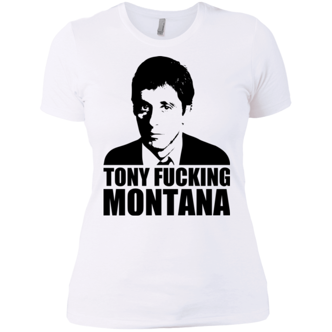 T-Shirts White / X-Small Tony Fucking Montana Women's Premium T-Shirt