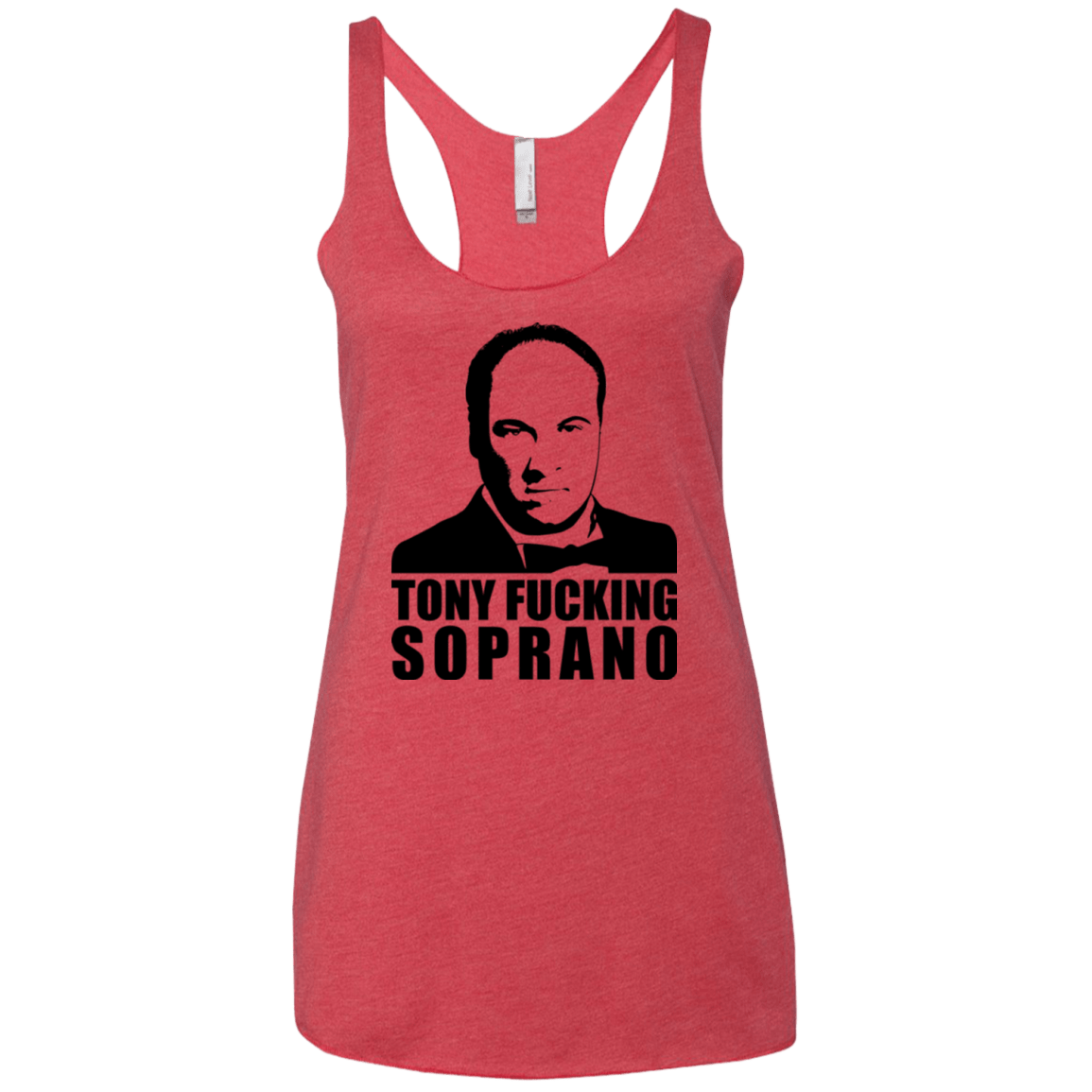 T-Shirts Vintage Red / X-Small Tony Fucking Soprano Women's Triblend Racerback Tank